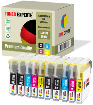 LC1100 LC980 Compatible Black Ink Cartridges for Brother - Toner Experte