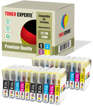 LC1100 LC980 Compatible Black Ink Cartridges for Brother - Toner Experte