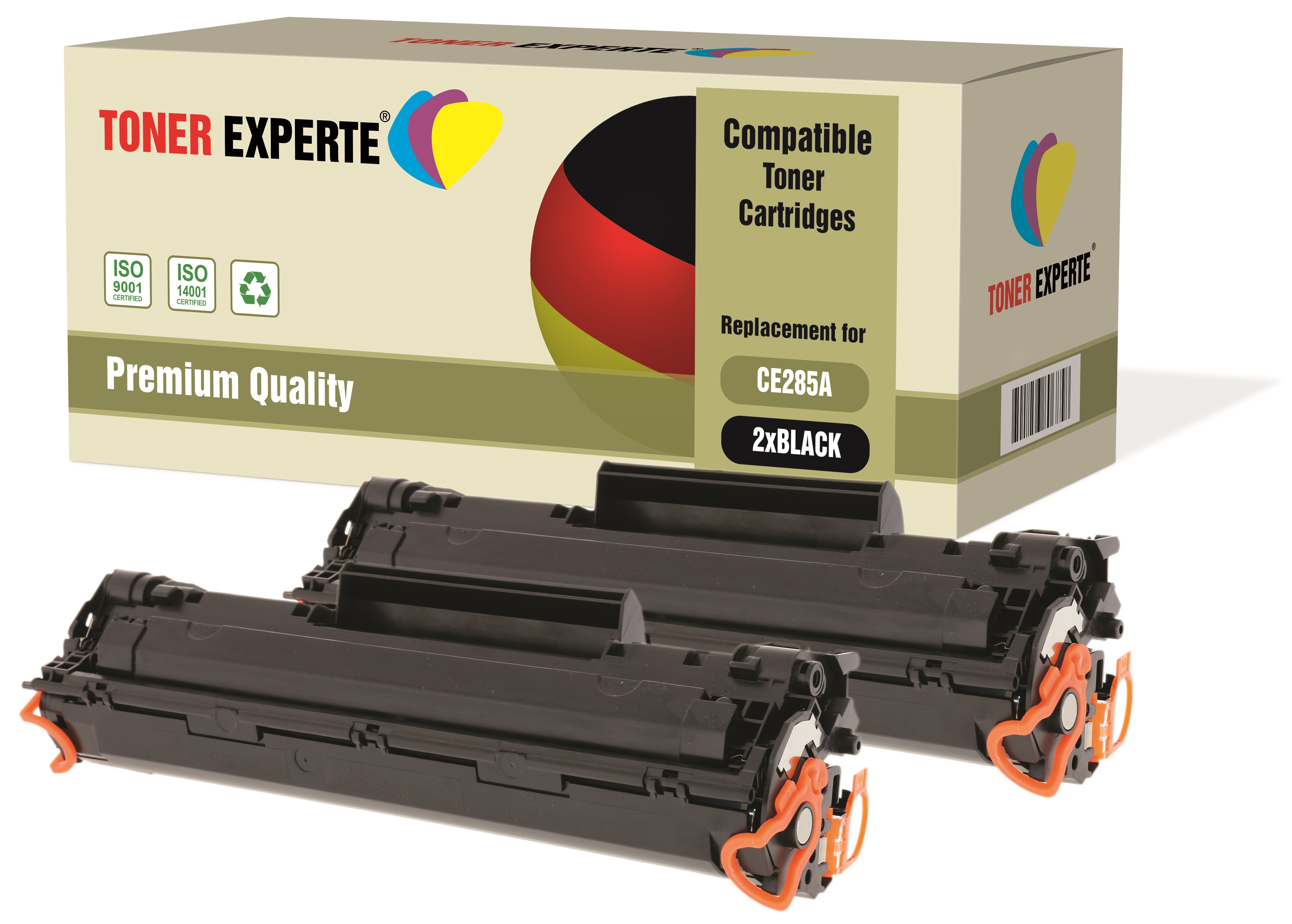 Compatible CE285A 85A Premium Toner Cartridge for HP LaserJet - Toner Experte