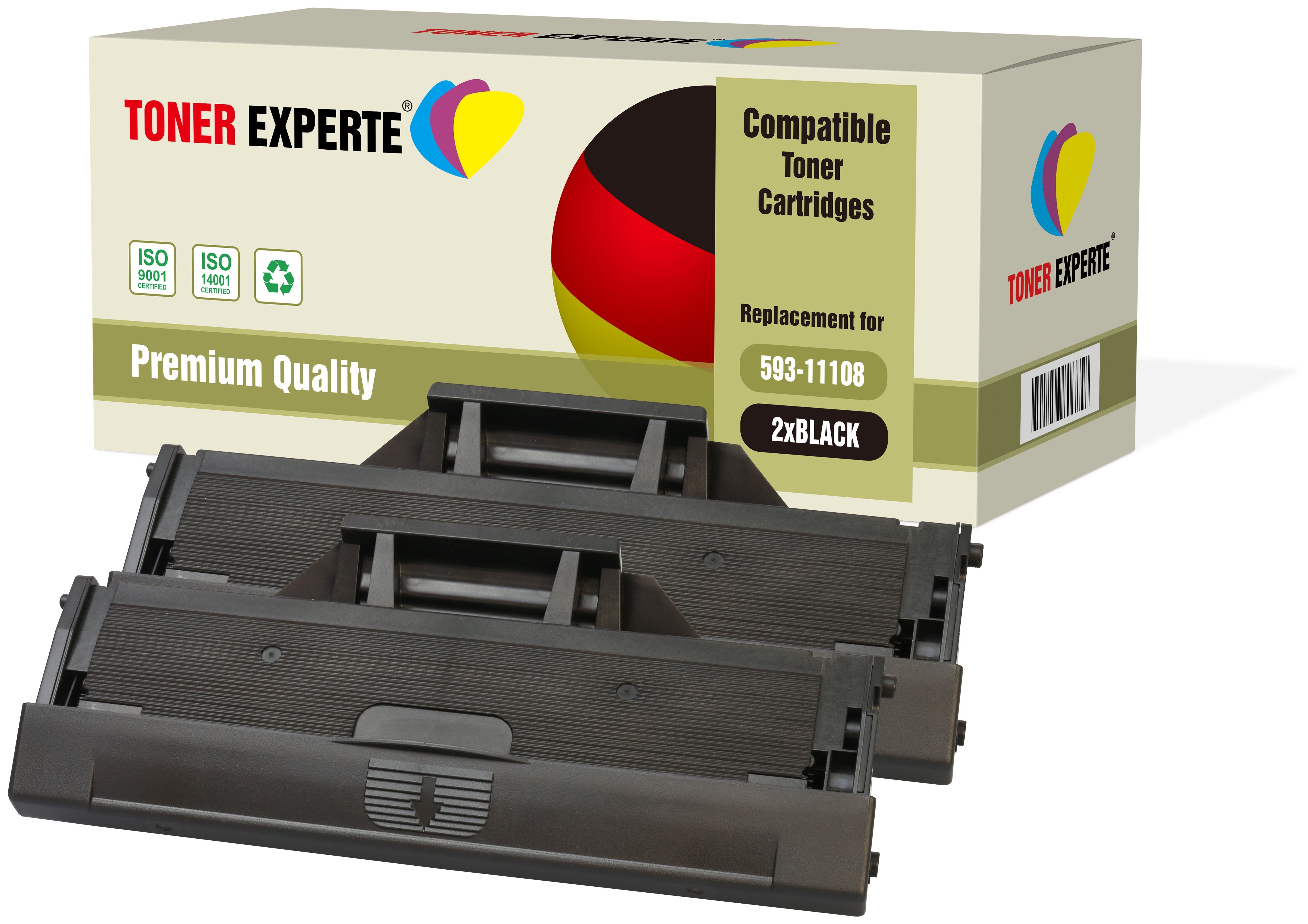 Compatible 593-11108 Premium Toner Cartridge for Dell - Toner Experte