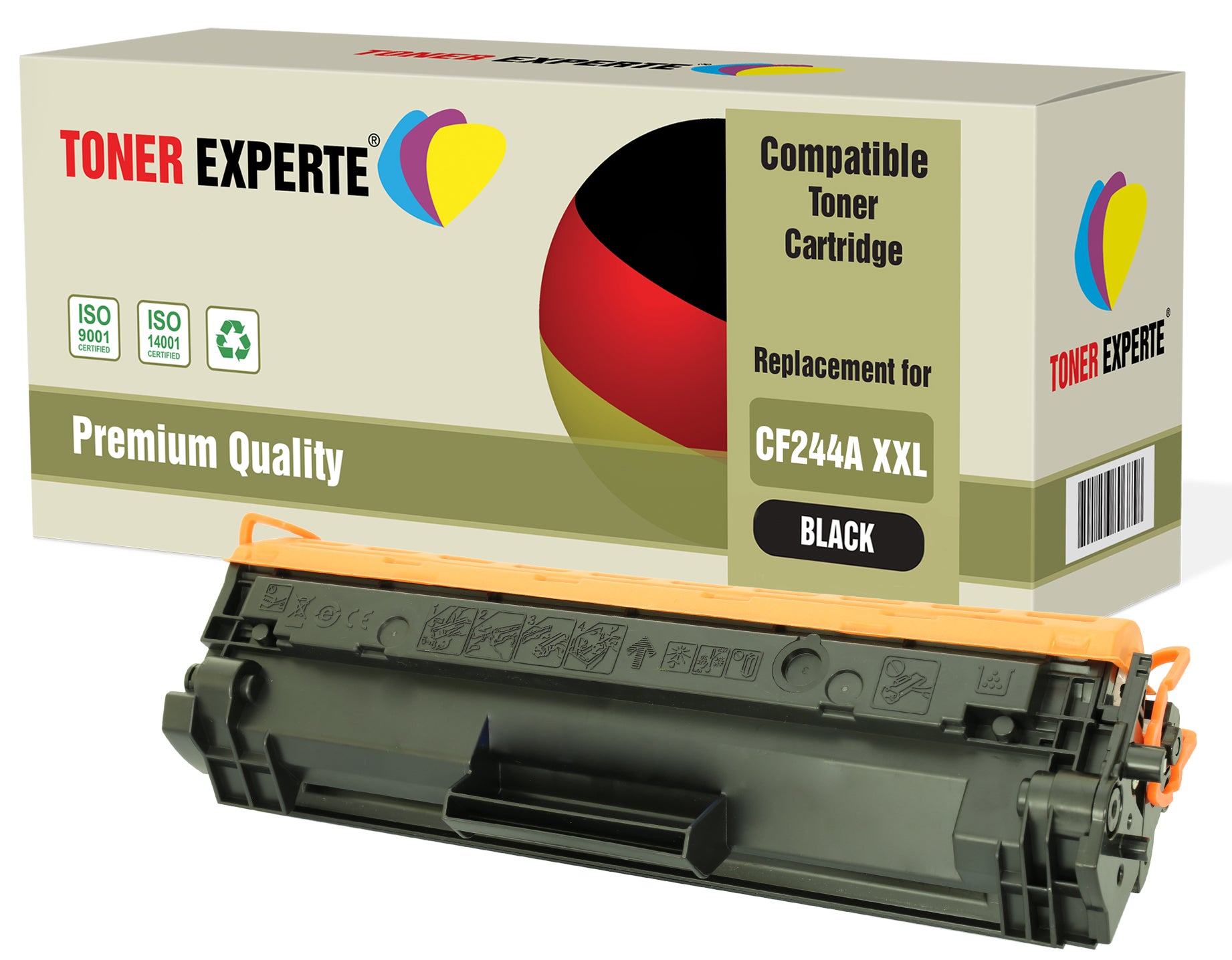 Compatible CF244A Toner Cartridges Replacement for HP LaserJet Pro - 1  Black XXL