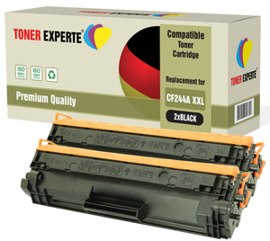 2-Pack TONER EXPERTE® Compatible with CF244A 44A XXL Premium Toner Cartridges Replacement for HP LaserJet Pro M15a, M15w, M16a, M16w, MFP M28a, M28w, M29a, M29w