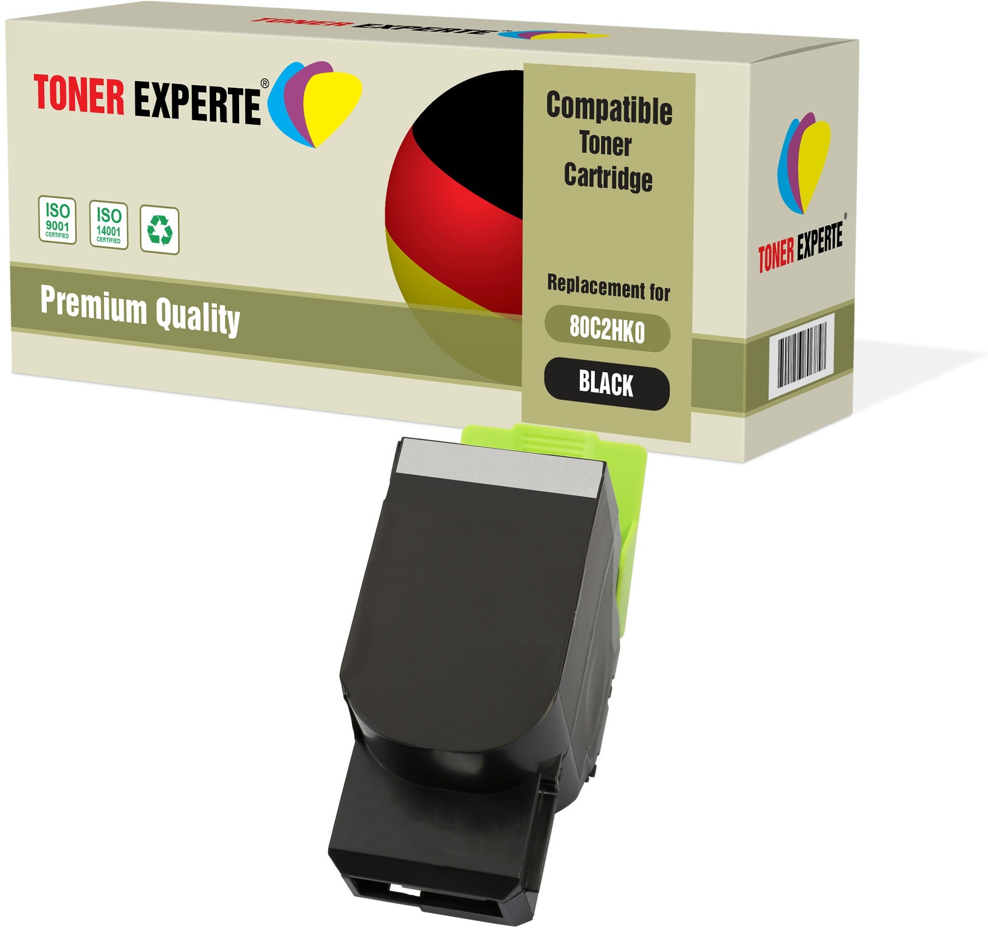 Compatible Toner Cartridge Replacement for Lexmark 802H 802HK 80C2HK0 80C2HKE 80C0H10 - Toner Experte