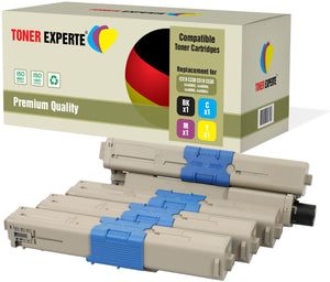 Compatible Toner Cartridge Replacement for OKI 44469803 44469806 44469805 44469804 C310dn - Toner Experte