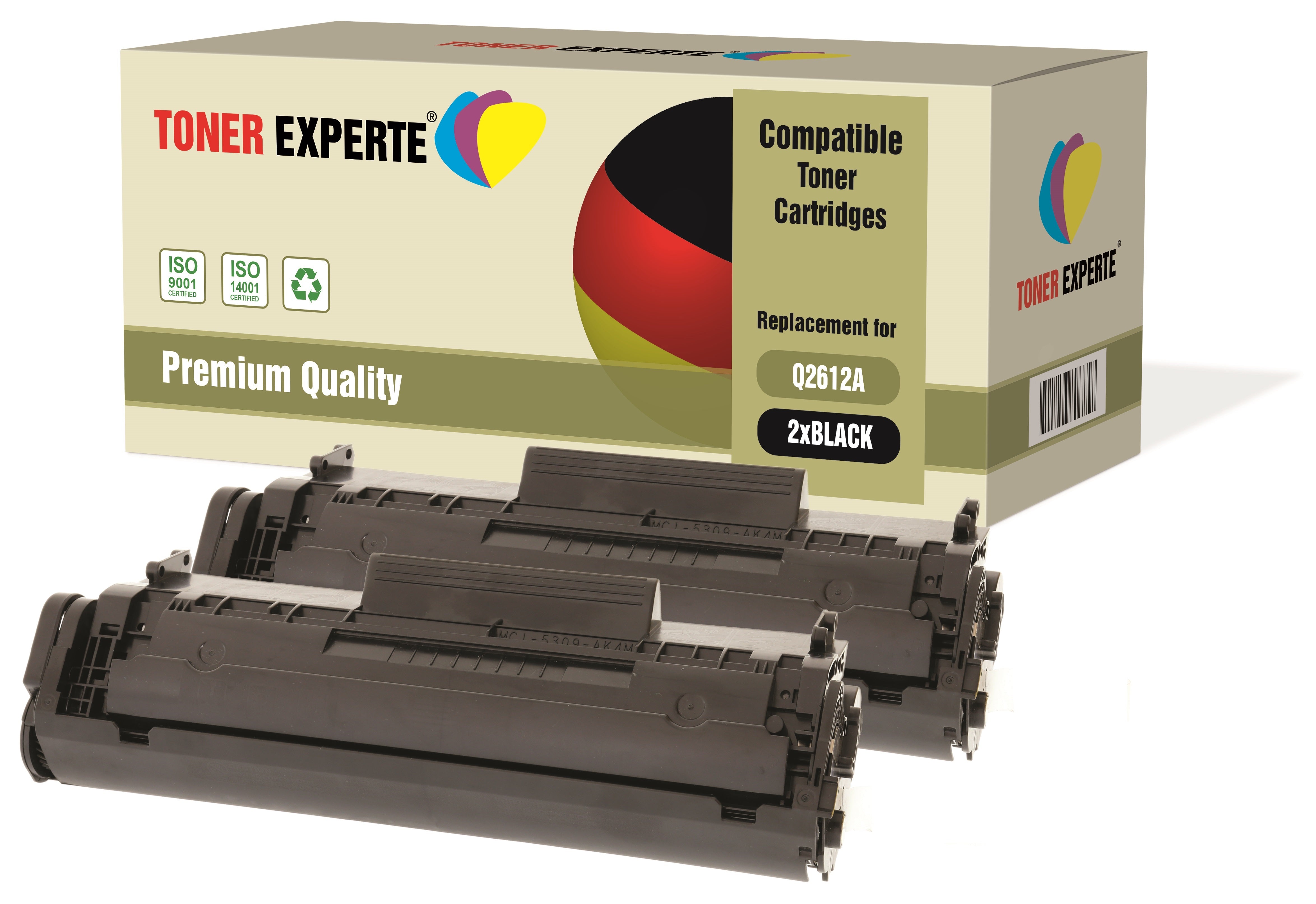 Compatible Q2612A 12A Premium Toner Cartridge for HP LaserJet - Toner Experte