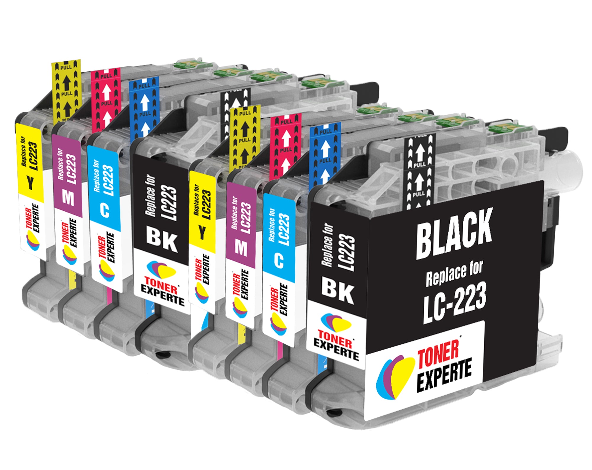 Compatible LC223 Premium Ink Cartridges for Brother - Toner Experte