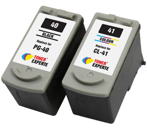 PG40 PG-40 CL41 CL-41 Compatible Ink Cartridges for Canon - Toner Experte