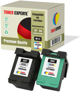Compatible Ink Cartridges Replacement for HP 337 HP 343 C9364EE C8766EE - Toner Experte