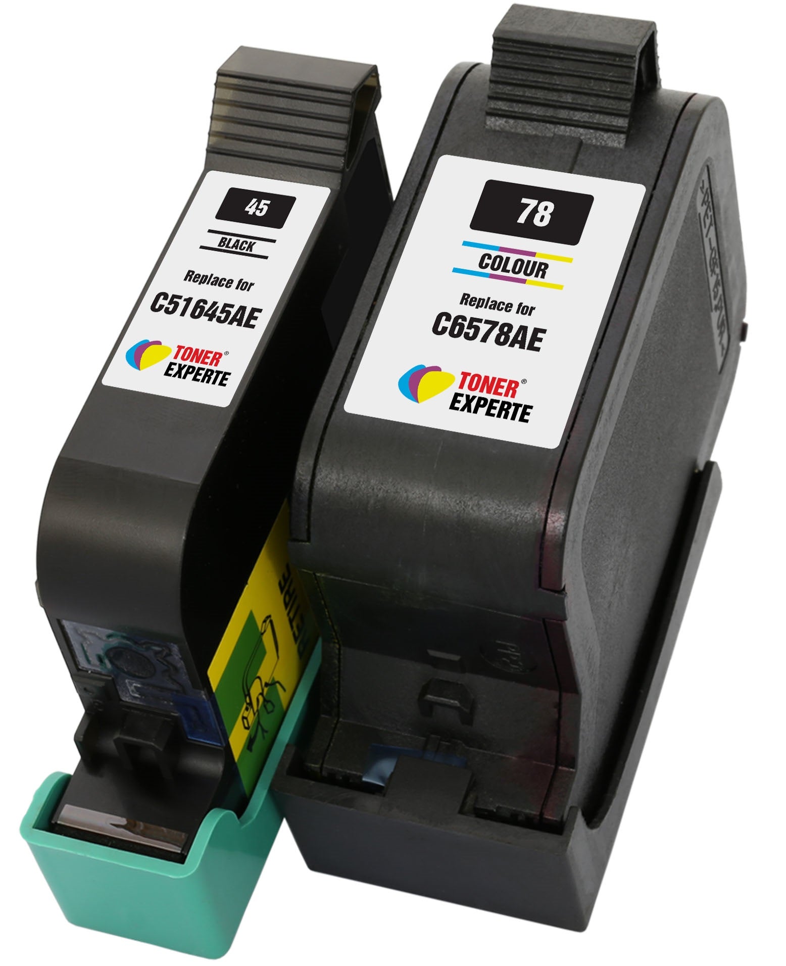 Compatible Ink Cartridges Replacement for HP 45 HP 78 51645AE C6578AE - Toner Experte