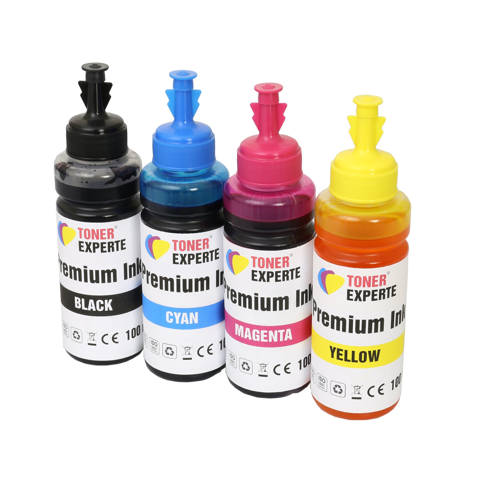 Universal Refillable Ink Bottles 100 ml Replacement - Toner Experte