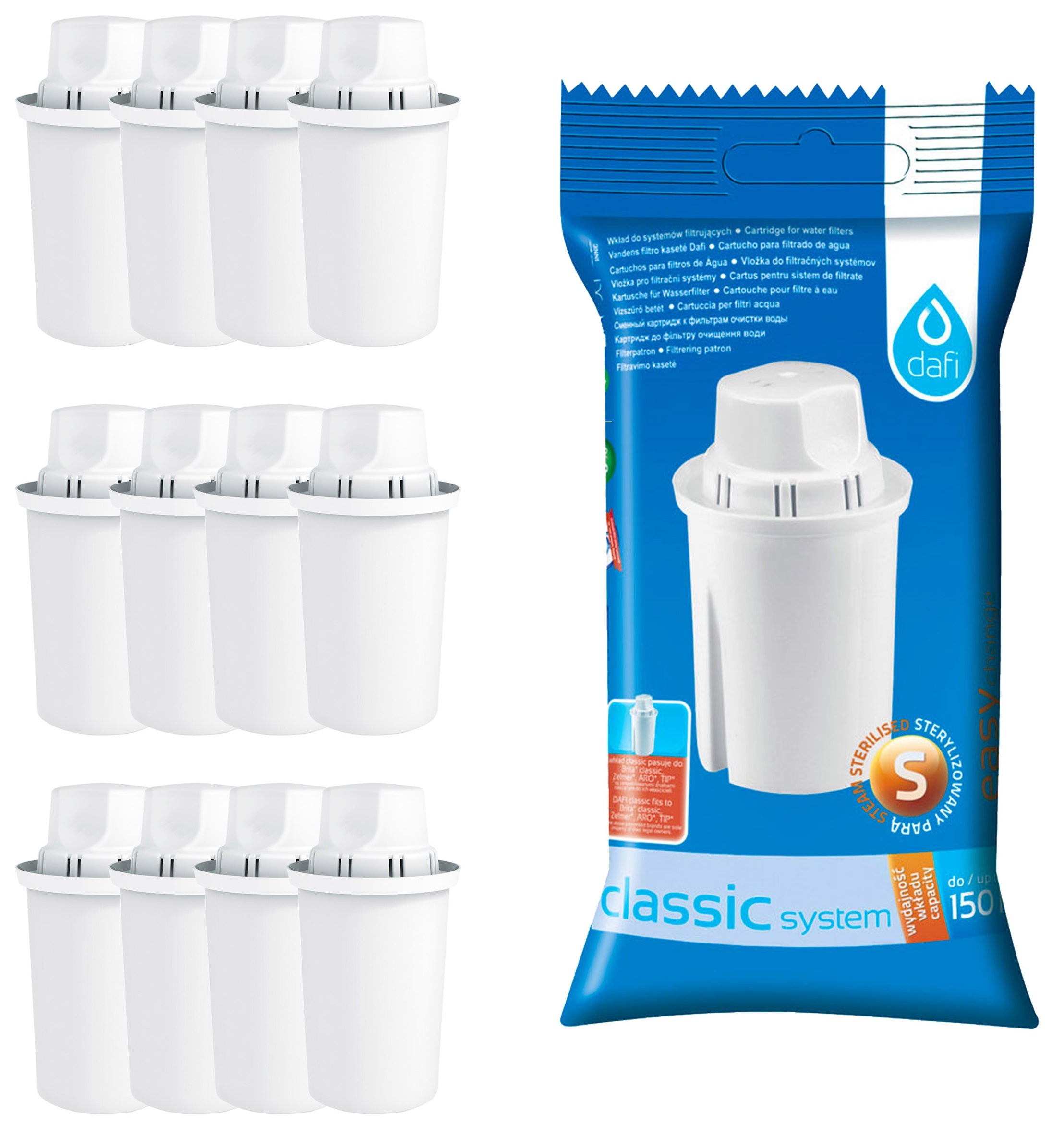 Dafi Classic Water Filter Cartridges for Brita Classic and Dafi Classic Jugs - Toner Experte