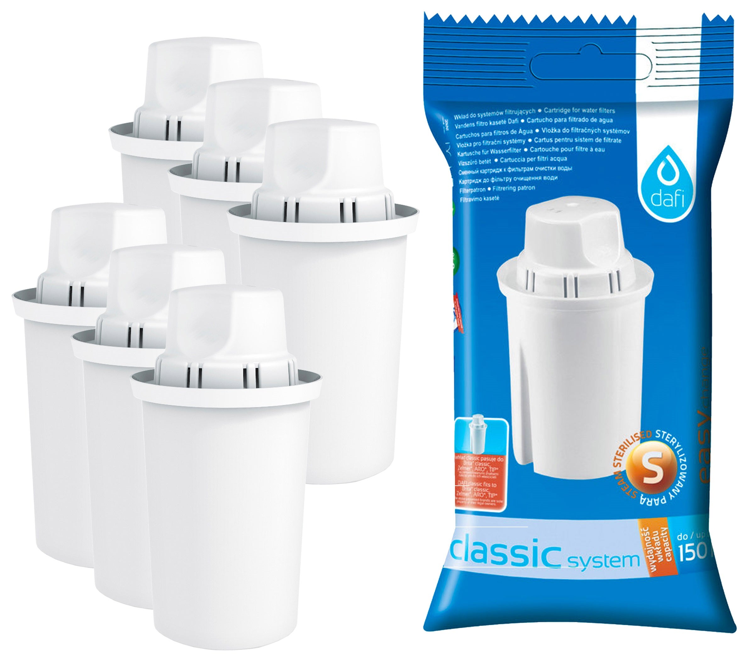 Dafi Classic Water Filter Cartridges for Brita Classic and Dafi Classic Jugs - Toner Experte