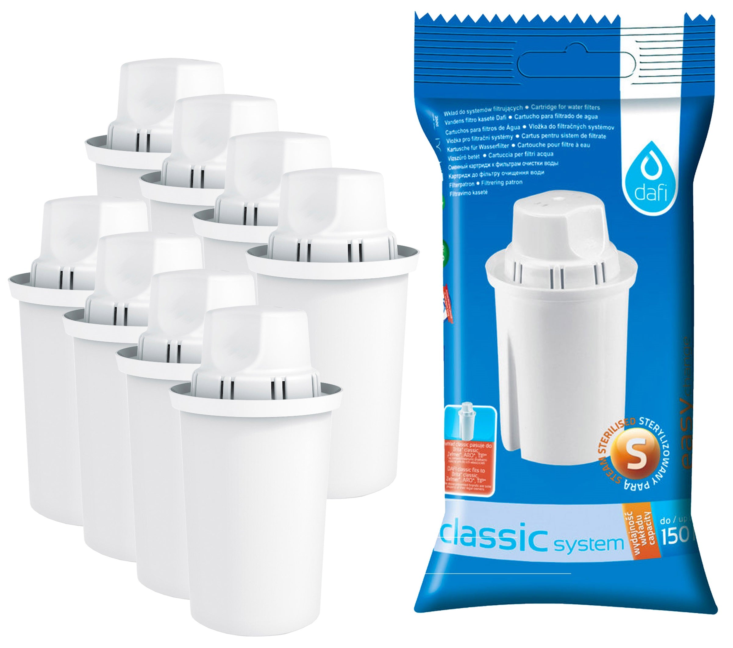 Dafi Classic Water Filter Cartridges for Brita Classic and Dafi Classic Jugs - Toner Experte